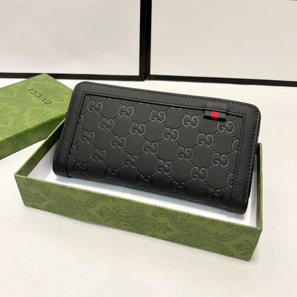 GUCCI スエードレザー 長財布 スーパー コピー