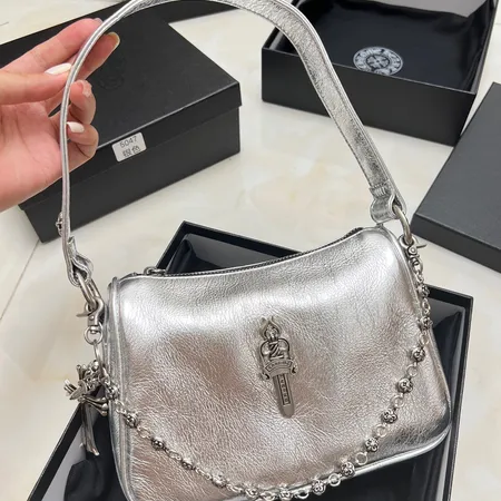 CHROME HEARTS チキンナゲット スモールレザー ショルダーバッグ スーパー コピー