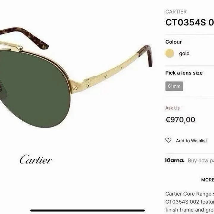 スーパーコピー カルティエ サングラス